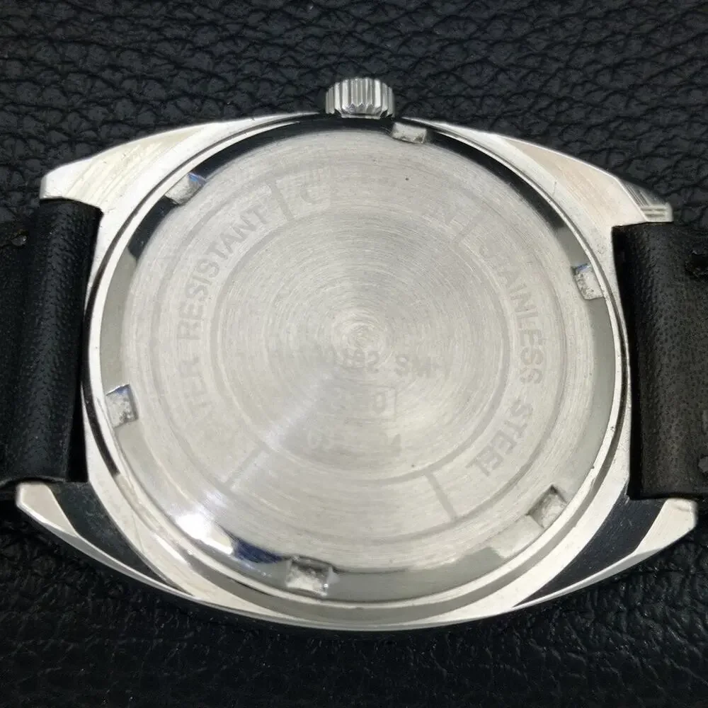 Vintage 1988 Citizen Manual Wound Mens Silver Watch & Silver Accents